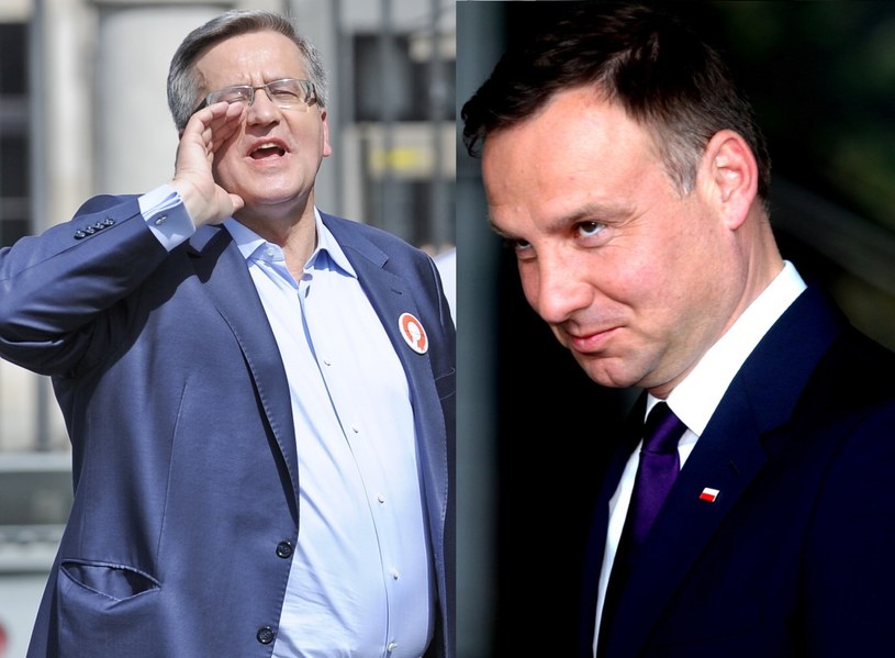 Bronisław Komorowski, Andrzej Duda. fot. Marcin Obara/Andrzej Grygiel /PAP