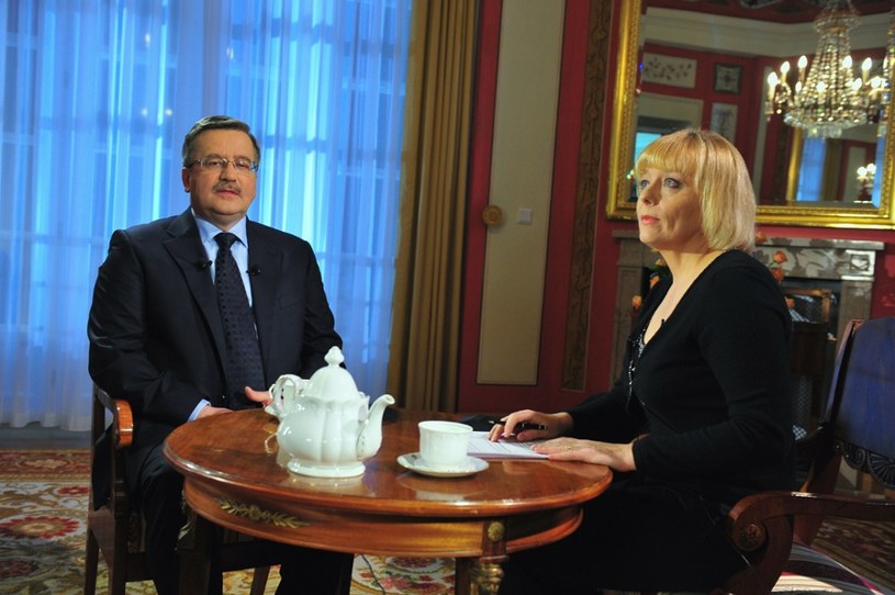 Bronisław Komorowski i Barbara Czajkowska /Jan Bogacz/TVP /East News