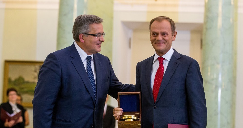 Bronisław Komorowski i Donald Tusk /- /East News