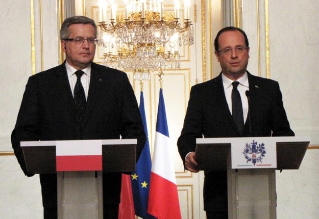 Bronisław Komorowski i Francois Hollande /Marek Gładysz /RMF FM