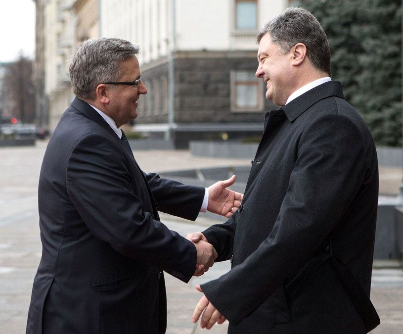 Bronisław Komorowski i Petro Poroszenko; zdj. ilustracyjne /AFP