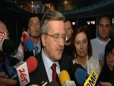 Bronisław Komorowski po debacie