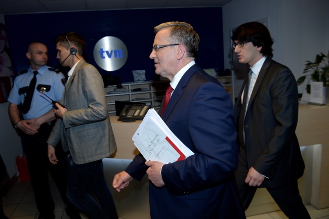 Bronisław Komorowski po debacie /PAP/Jacek Turczyk /PAP
