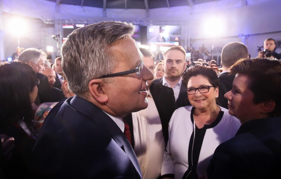 Bronisław Komorowski po ogłoszeniu wyników II tury wyborczej / 	Paweł Supernak   /PAP
