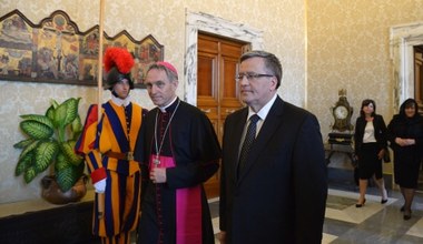 Bronisław Komorowski spotkał się z papieżem Franciszkiem