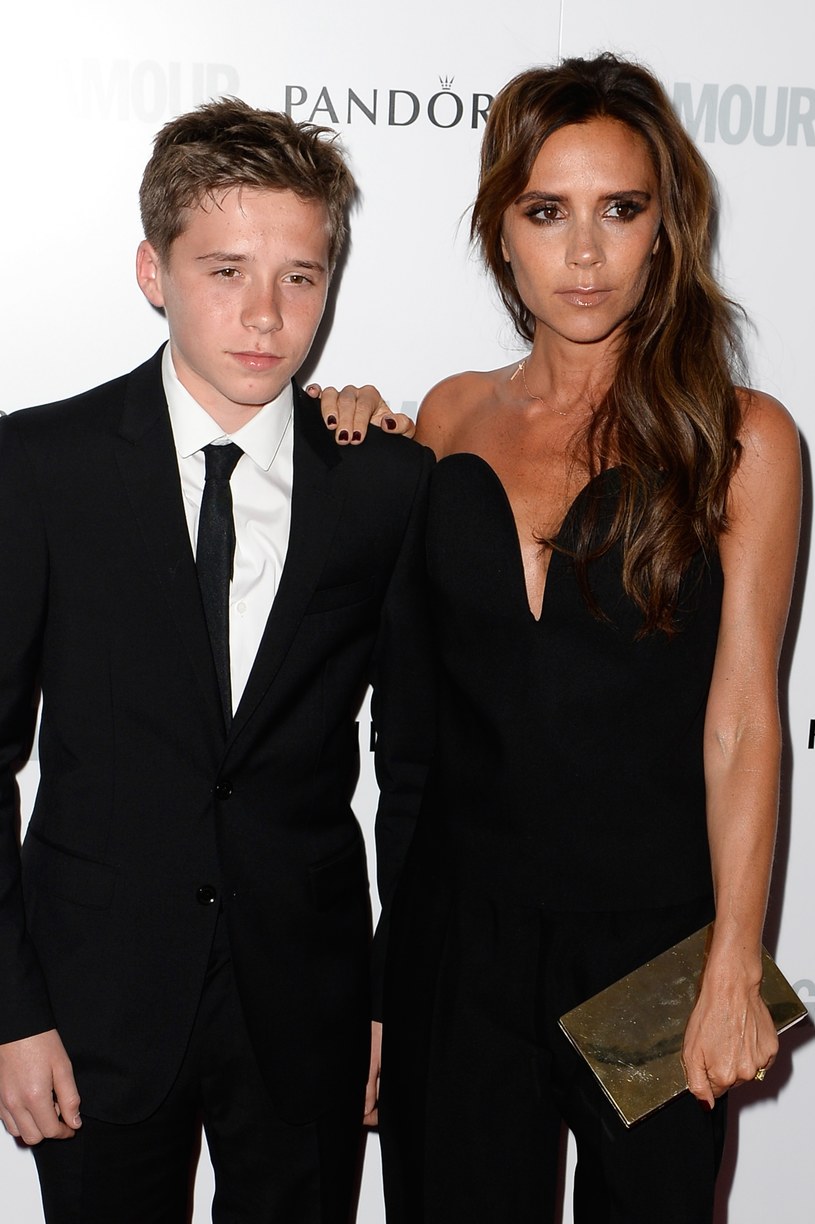 Brooklyn Beckham z mamą /Gareth Cattermole /Getty Images