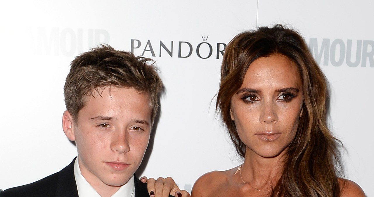 Brooklyn Beckham z mamą /Gareth Cattermole /Getty Images