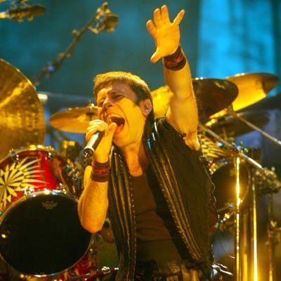 Bruce Dickinson (Iron Maiden) miał "radochę" podczas nagrywania /arch. AFP