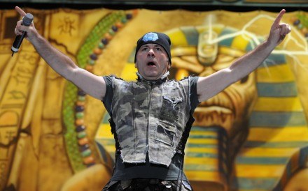 Bruce Dickinson (Iron Maiden) w Warszawie świętował 50. urodziny /arch. AFP