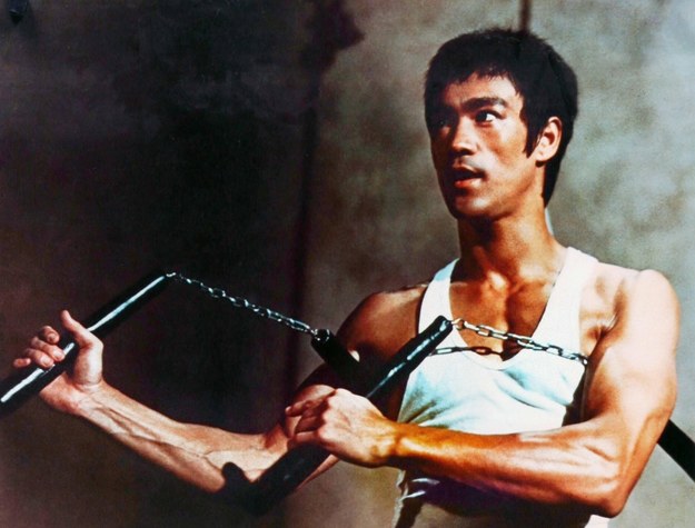 Bruce Lee na planie filmu "Droga smoka" /Cinema Legacy Collection/The Hollywood Archive /PAP/Photoshot