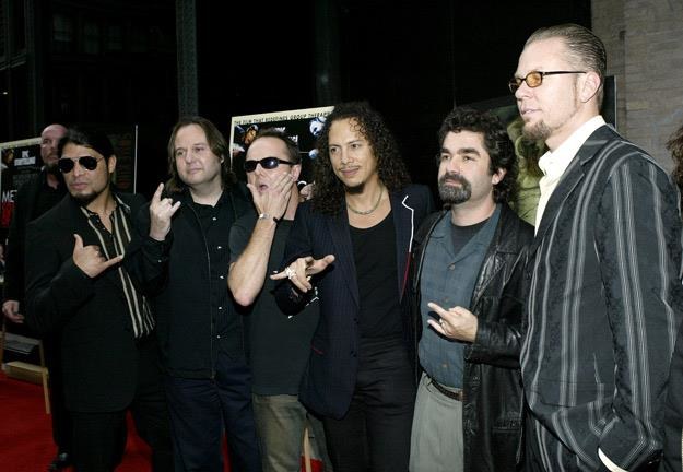 Bruce Sinfosky (drugi z lewej) z Joe Berlingerem i muzykami Metalliki - fot. Paul Hawthorne /Getty Images