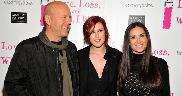 Bruce Willis, Demi Moore i ich córka Rumer Willis, fot. Joe Corrigan /Getty Images/Flash Press Media