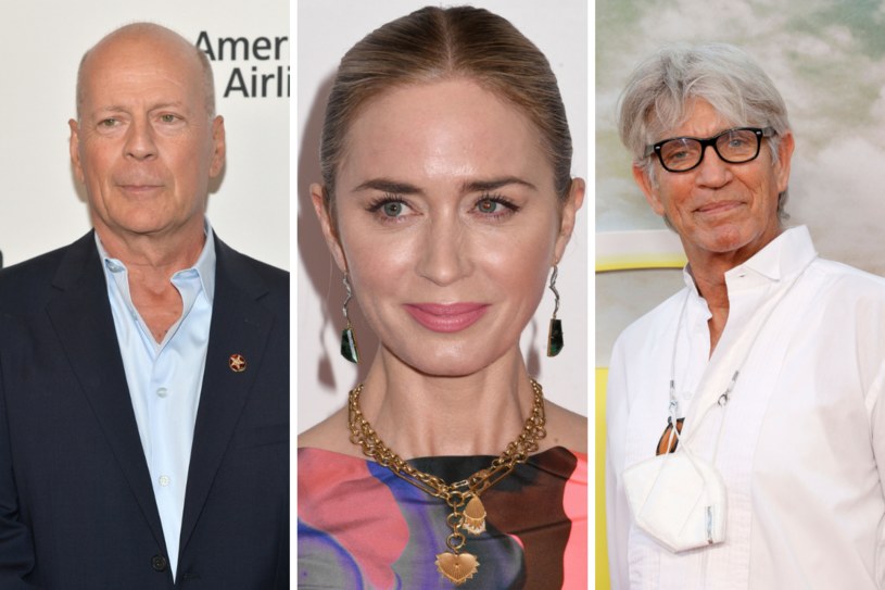 Bruce Willis, Emily Blunt i Eric Roberts to znane gwiazdy, które również się jąkają /Anthony Behar/ohns PKI/Frazer Harrison /East News