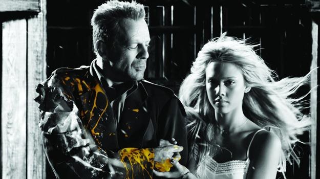 Bruce Willis i Jessica Alba w filmie "Sin City: Miasto grzechu" /materiały dystrybutora