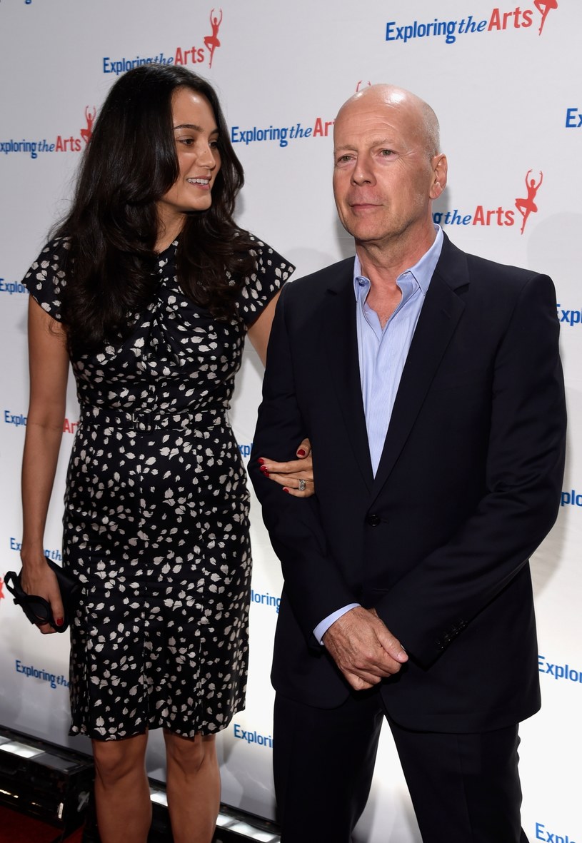 Bruce Willis z drugą żoną, Emmą Heming /Larry Bussaca /Getty Images