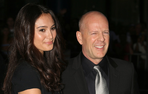 Bruce Willis z żoną Emmą Heming &nbsp; /Splashnews