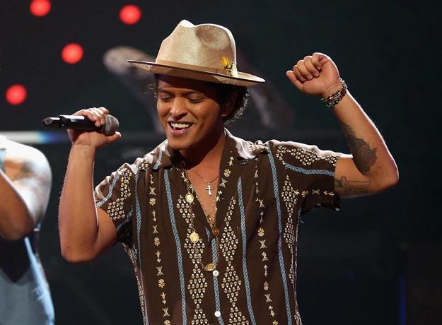 Bruno Mars wyrósł na gwiazdę pierwszego formatu (fot. Christopher Polk) /Getty Images/Flash Press Media