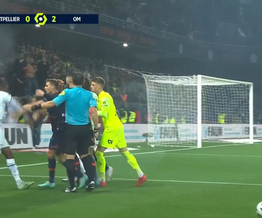 Brutalne i bezsensowne faule w końcówce spotkania Montpellier – Olympique Marsylia (1-2) SKRÓT. WIDEO (Eleven Sports)