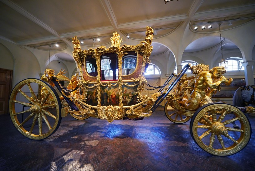 Brytyjska monarchia zleciła zbudowanie Gold State Coach w 1760 roku. /Yui Mok/Press Association/East News /