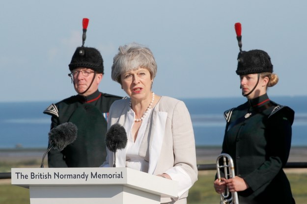 Brytyjska premier Theresa May /PHILIPPE WOJAZER / POOL /PAP/EPA