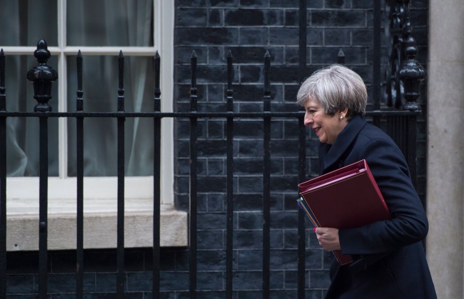 Brytyjska premier w środę spotka się z prezesem PiS /WILL OLIVER  /PAP/EPA