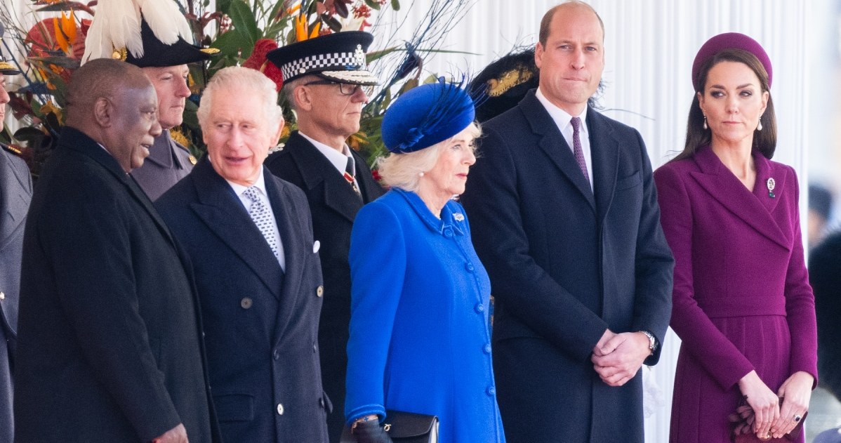 Brytyjska rodzina królewska i prezydent RPA /Getty Images