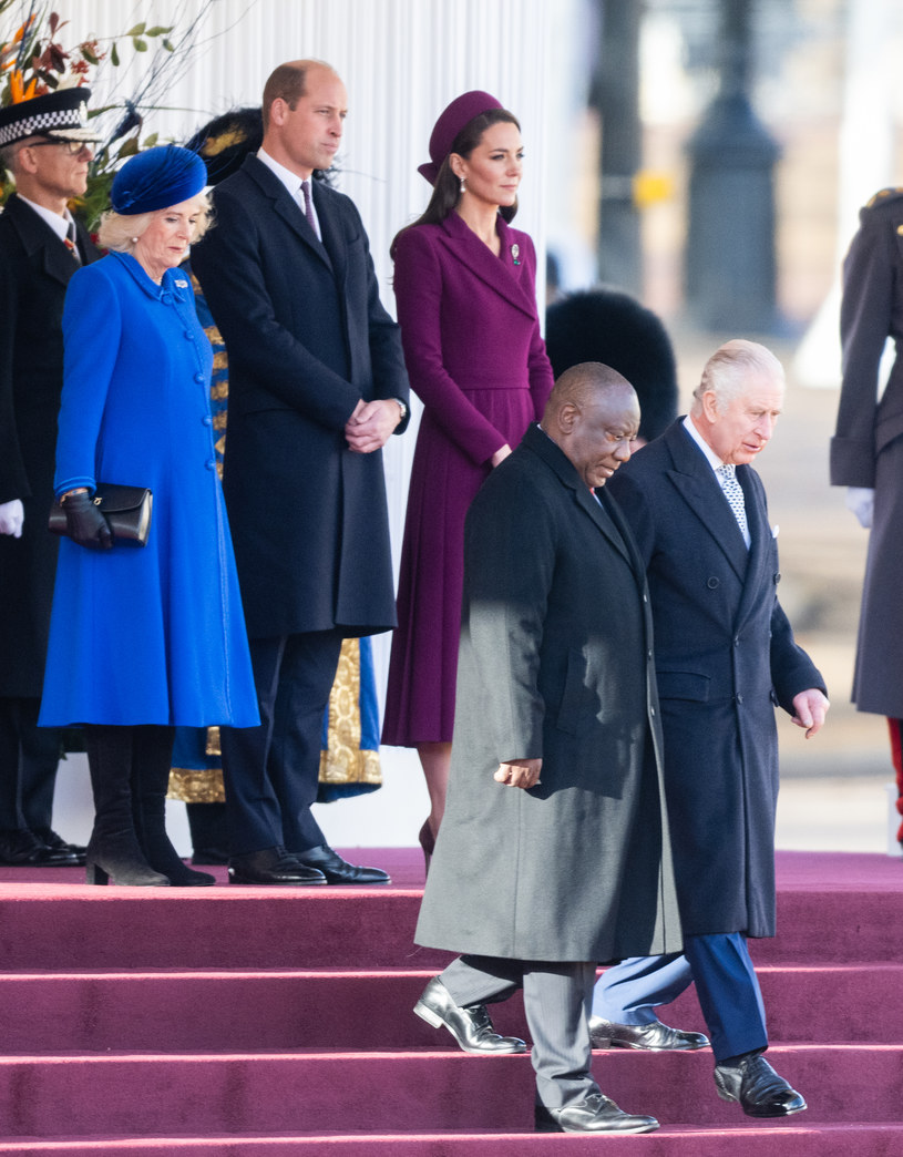 Brytyjska rodzina królewska i prezydent RPA /Getty Images