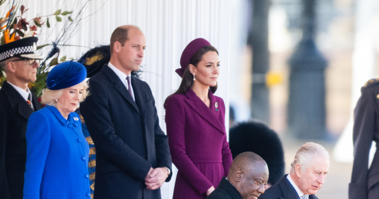 Brytyjska rodzina królewska i prezydent RPA /Getty Images