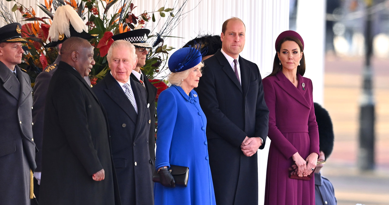 Brytyjska rodzina królewska i prezydent RPA /Getty Images