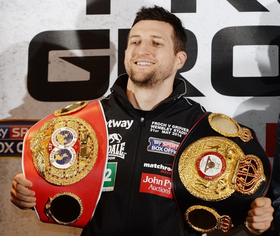 Brytyjski bokser Carl Froch /ANDY RAIN /PAP/EPA