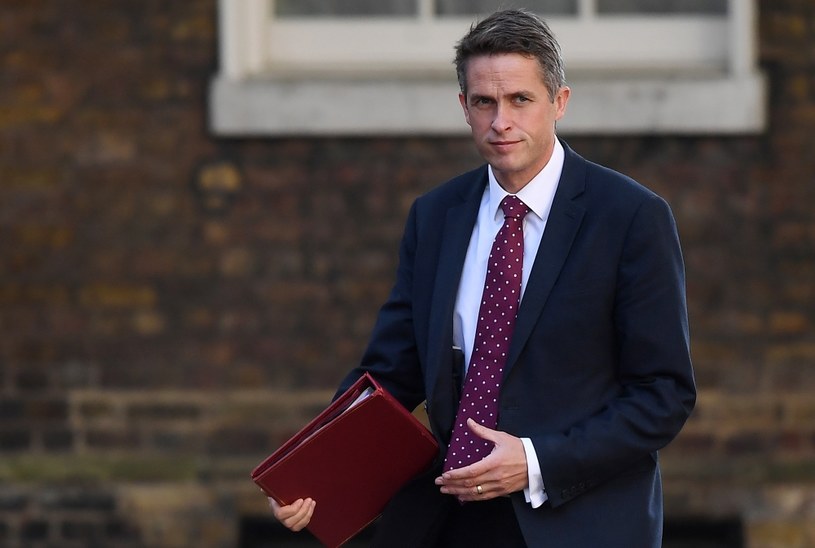 Brytyjski minister obrony Gavin Williamson / 	ANDY RAIN    /PAP/EPA