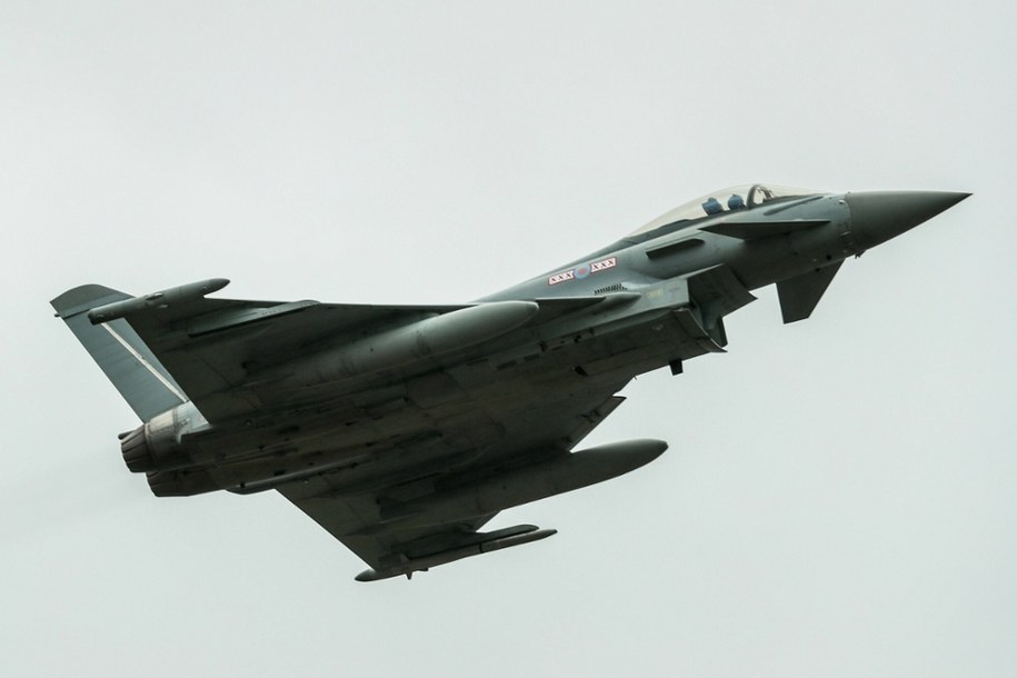 Brytyjski myśliwiec Typhoon /IMAGO/Izzy Poles/News Images/Imago Stock and People/East News /East News