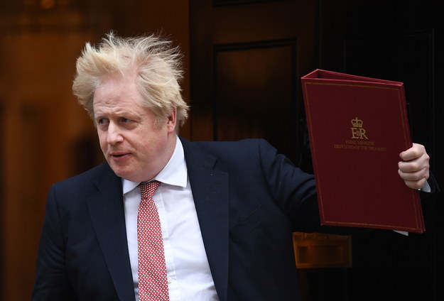 Brytyjski premier Boris Johnson /ANDY RAIN /PAP/EPA