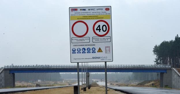 Budowa autostrady A1 w Otłoczynie /PAP