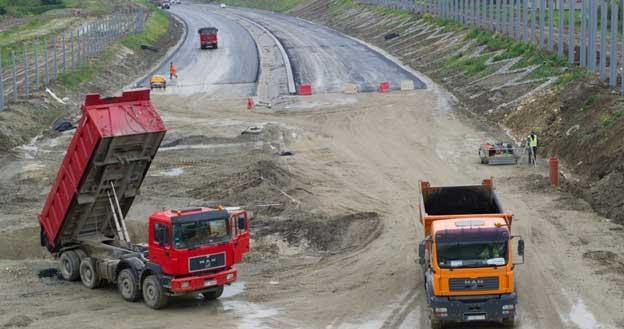 Budowa autostrady A4 Tarnów Północ.  Fot Tadeusz Koniarz /Reporter