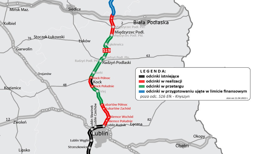 Budowa drogi S19 w woj. lubelskim /GDDKiA