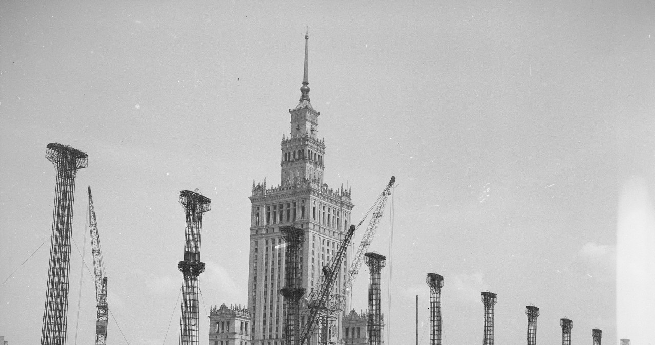 Budowa Dworca Centralnego w Warszawie /Archiwa Państwowe /materiały prasowe