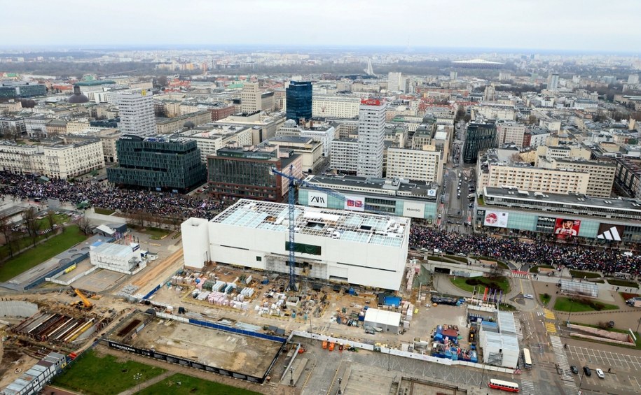 Budowa Muzeum Sztuki Nowoczesnej w 2023 roku /Pawel Wodzynski/East News   /East News