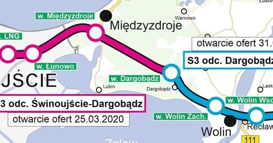 Budowa nowego odcinka Świnoujście - Troszyn. /GDDKiA