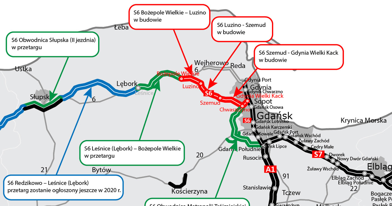 Budowa obwodnicy Trójmiasta i drogi S6 /GDDKiA