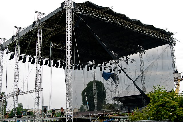 Budowa sceny &nbsp; /Mateusz Moskała /RMF FM