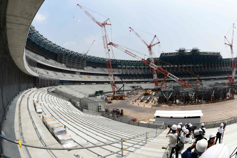 Budowa stadionu olimpijskiego w Tokio /AFP