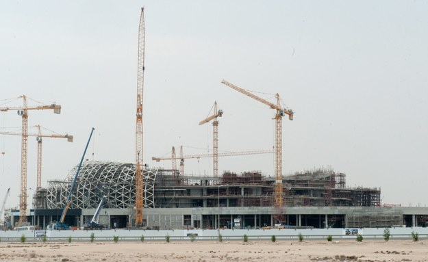 Budowa stadionu w Dausze /STR /PAP/EPA