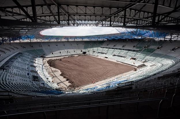 Budowa stadionu we Wrocławiu. Fot. MACIEJ KULCZYŃSKI /Agencja SE/East News