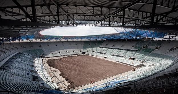 Budowa stadionu we Wrocławiu. Fot. MACIEJ KULCZYŃSKI /Agencja SE/East News