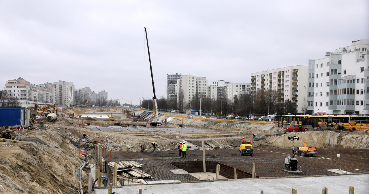 Budowa tunelu Poludniowej Obodnicy Warszawy /Piotr Molecki /East News