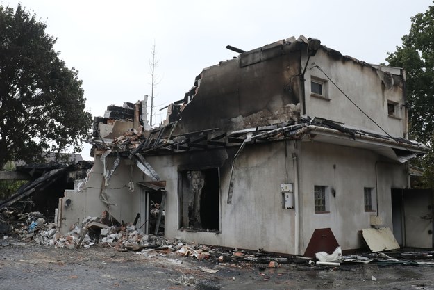 Budynek, w którym wybuchł pożar /Paweł Supernak /PAP