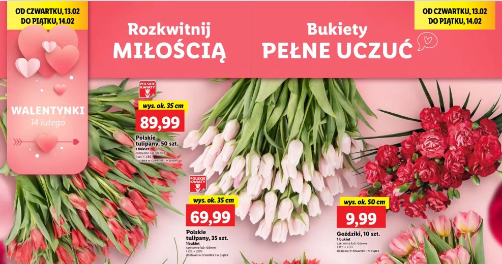 Bukiety na Walentynki w Lidlu /Lidl /INTERIA.PL