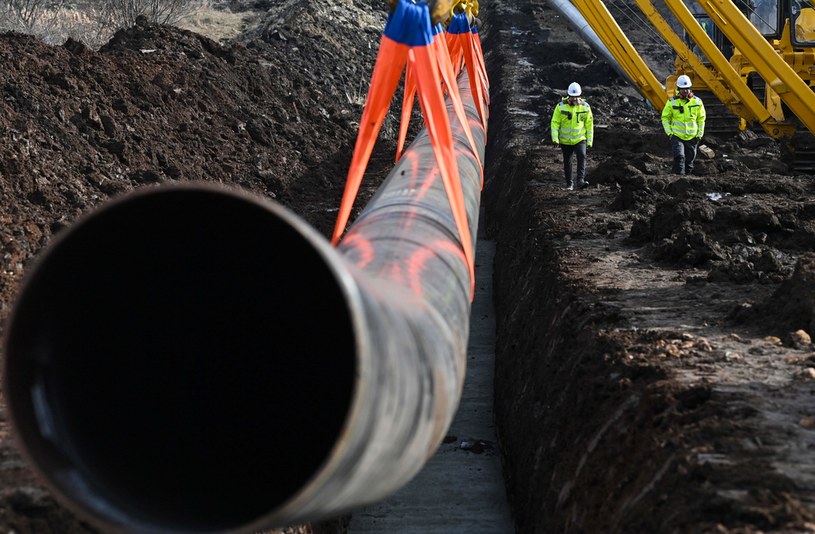 Bułgaria rozpoczęła 1 lutego budowę połączenia gazociągu z sąsiednią Serbią. Fot. NIKOLAY DOYCHINO /AFP