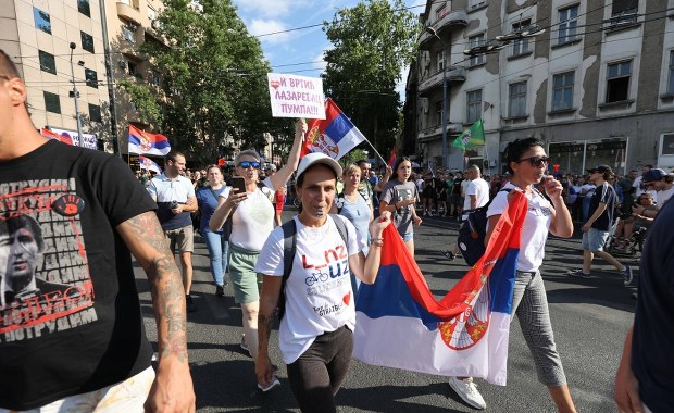 "Bunt młodzieży" w Serbii. Na protestach pojawiła się Greta Thunberg